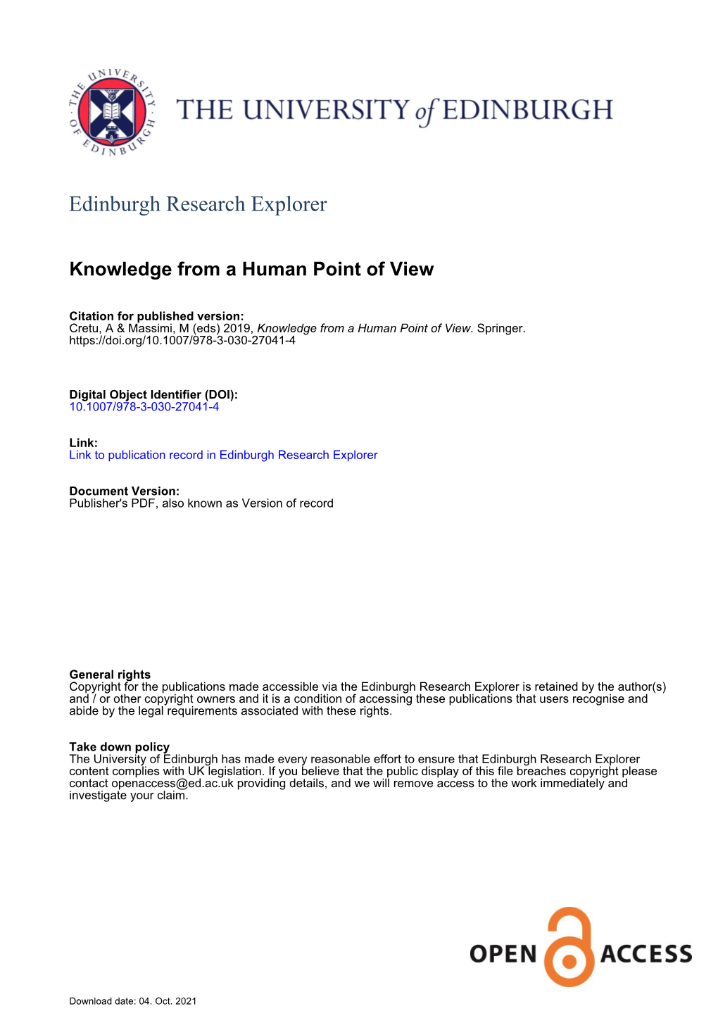 Edinburgh Research Explorer