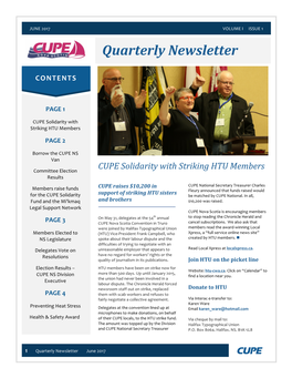 Quarterly Newsletter