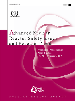 Advanced Nuclear Reactor Safety Issues and Research Needs Advanced Nuclear