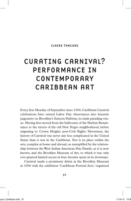 Curating Carnival? Performance in Contemporary Caribbean Art