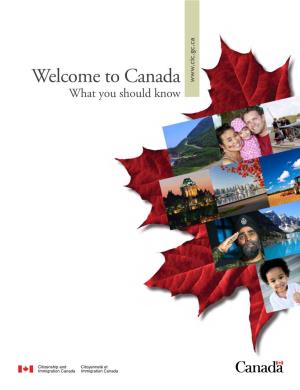 Welcome to Canada (PDF)