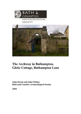 Glebe Cottage, Bathampton Lane