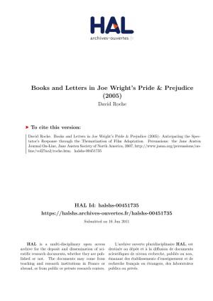 Books and Letters in Joe Wright's Pride & Prejudice (2005)