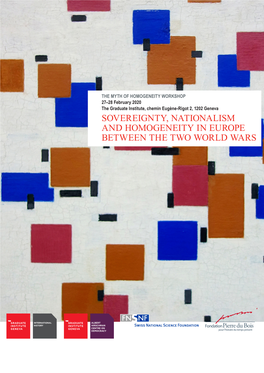 Sovereignty, Nationalism and Homogeneity in Europe Between the Two World Wars