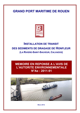Grand Port Maritime De Rouen Installation De Transit