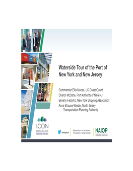 Waterside Tour of the Port of New York and New Jersey