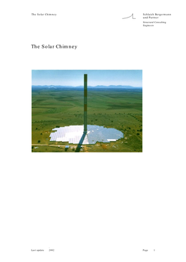 The Solar Chimney Schlaich Bergermann Und Partner Structural Consulting Engineers