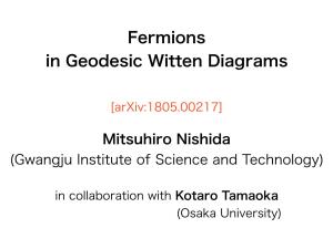 Fermions in Geodesic Witten Diagrams