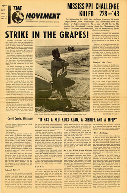 Strike in the Grapes!