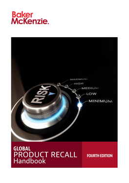 GLOBAL PRODUCT RECALL FOURTH EDITION Handbook