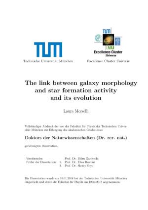 The Link Between Galaxy Morphology and Star Formation Activity and Its Evolution