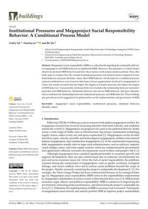 Institutional Pressures and Megaproject Social Responsibility Behavior: a Conditional Process Model