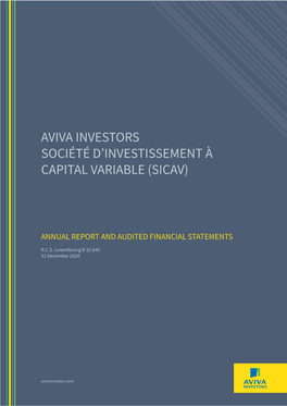 Aviva Investors Société D'investissement À Capital