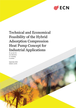 Technical and Economical Feasibility of the Hybrid Adsorption Compression Heat Pump Concept for Industrial Applications M