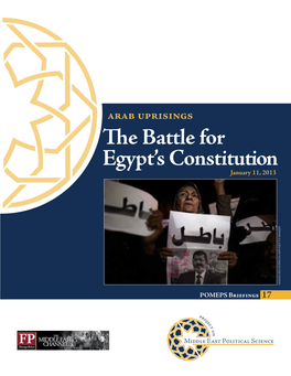 The Battle for Egypt's Constitution