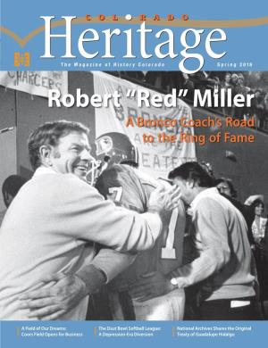 “Red” Miller a Bronco Coach’S Road to the Ring of Fame