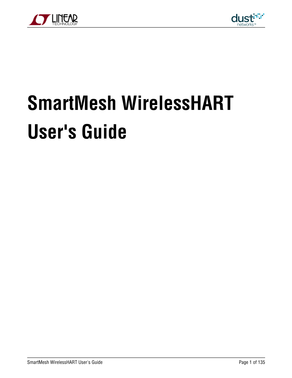 Smartmesh Wirelesshart User's Guide