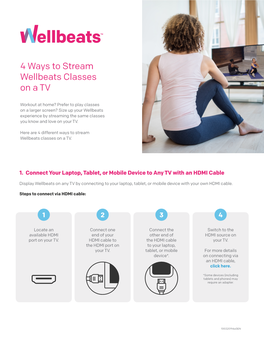 4 Ways to Stream Wellbeats Classes on a TV