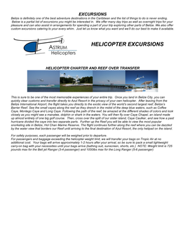 Helicopter Excursions