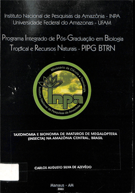 Programa Integrado De Pós-Graduação Em Biologia Tro|Dical E Recursos Naturais - PIPG BTRN