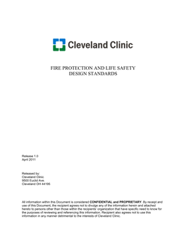 Fire Protection and Life Safety Design Standards