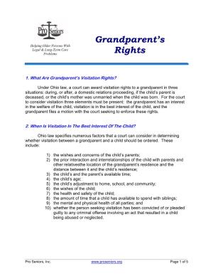 Grandparent's Rights