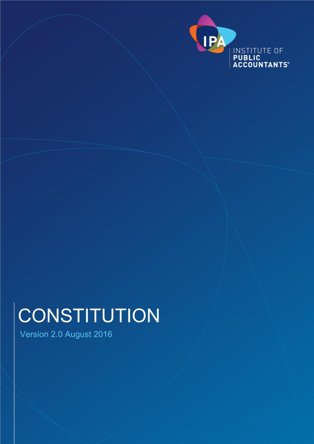 CONSTITUTION Version 2.0 August 2016