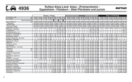 Ruftaxi Alzey-Land: Alzey - (Freimersheim) - 4936 Eppelsheim - Flomborn - Ober-Flörsheim Und Zurück
