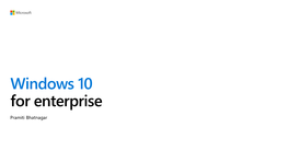 Windows 10 for Enterprise