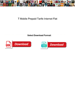 T Mobile Prepaid Tarife Internet Flat