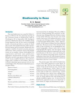 Biodiversity in Rose