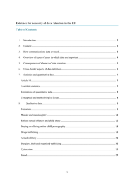 Data Retention in the EU