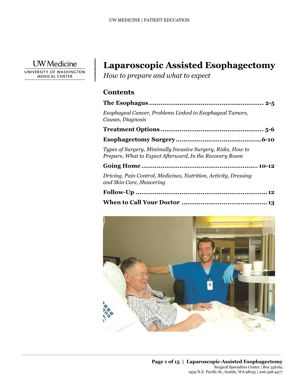 Laparoscopic Assisted Esophagectomy | How to Prepare and What to Expect | Contents the Esophagus