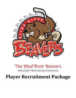 Recruitment Package Blind River Beavers Jr