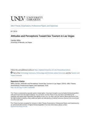 Attitudes and Perceptions Toward Sex Tourism in Las Vegas