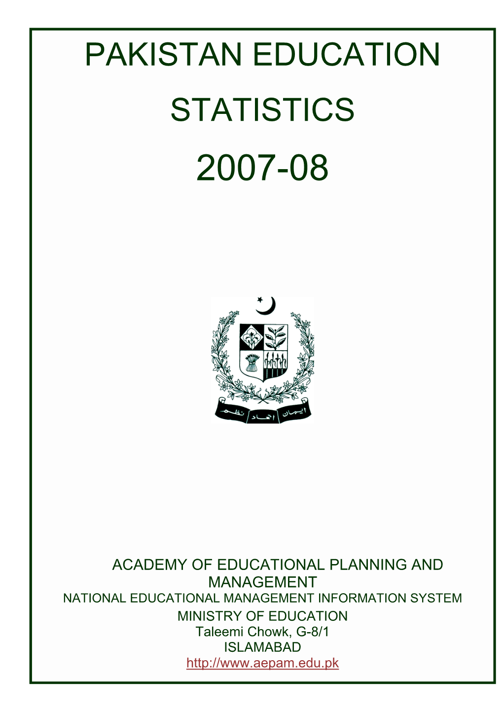 Pakistan Education Statistics