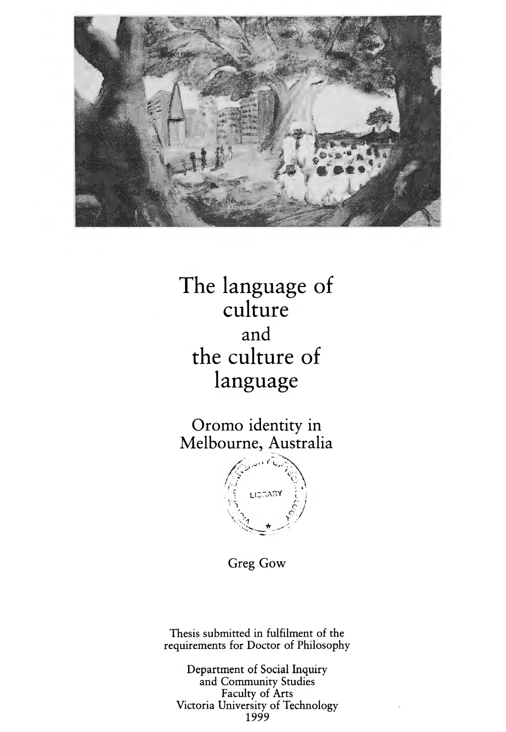 Oromo Identi1y: Tiieorising Subjectivi1y and Ti-Ie Politics of Representation