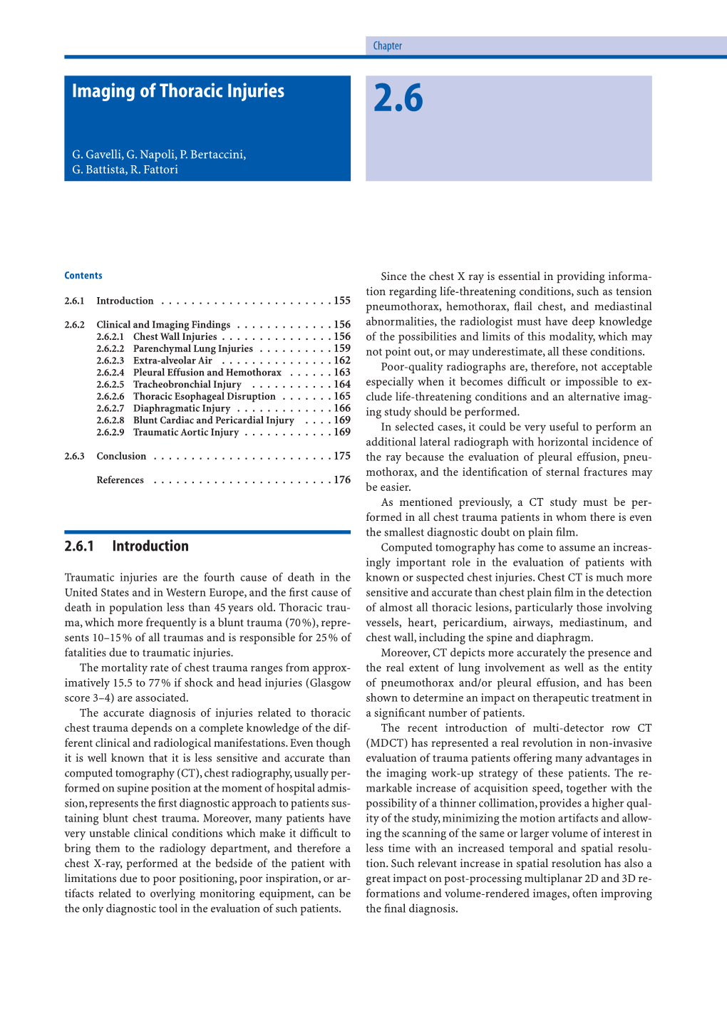 Imaging of Thoracic Injuries 2.6