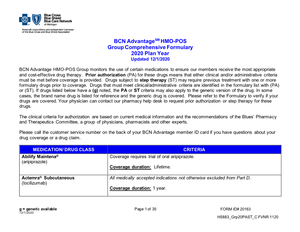 Medicare Plus Blue PPO Assure & PDP Option B. Prior Authorization/Step Therapy