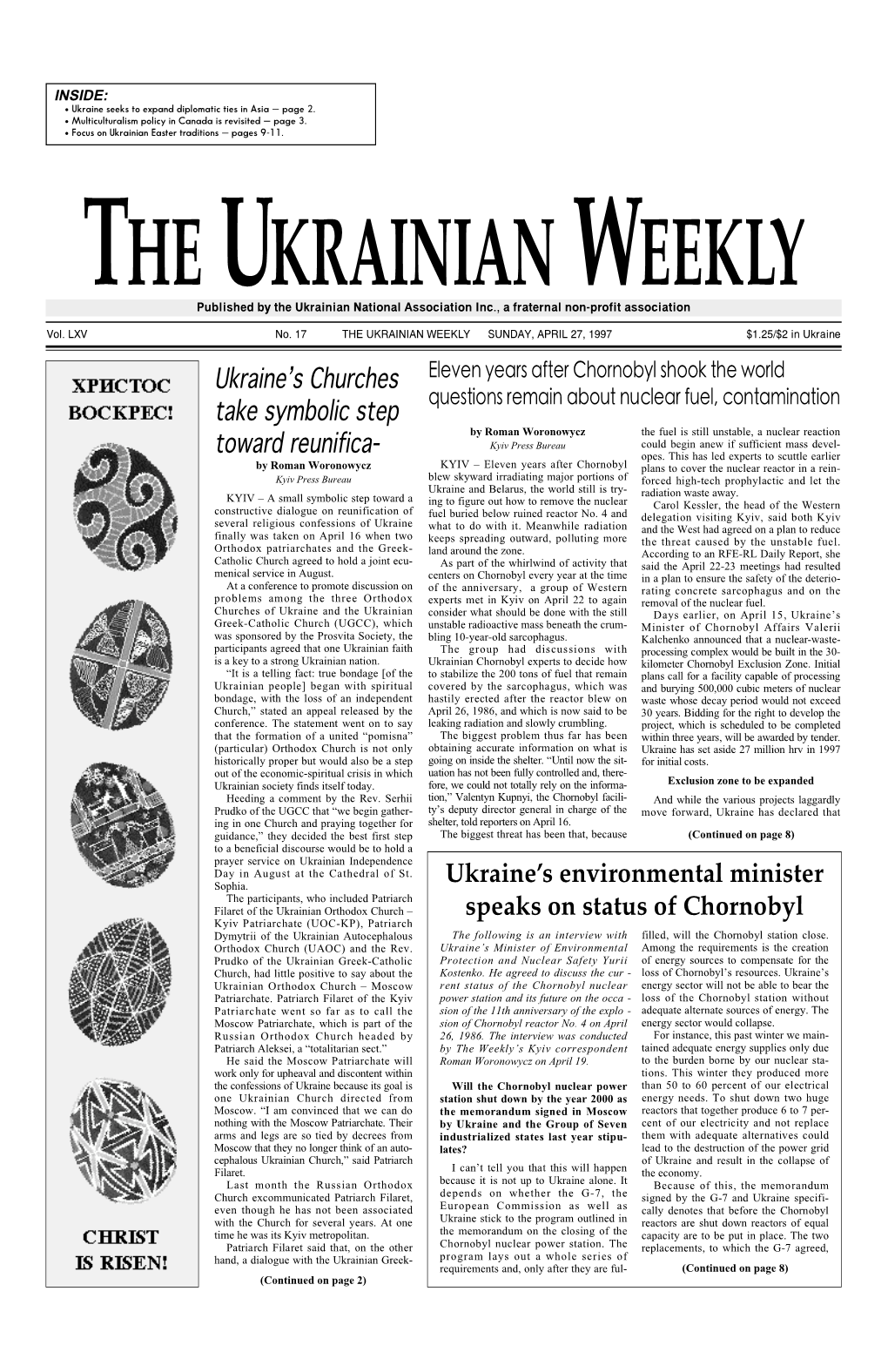 The Ukrainian Weekly 1997, No.17