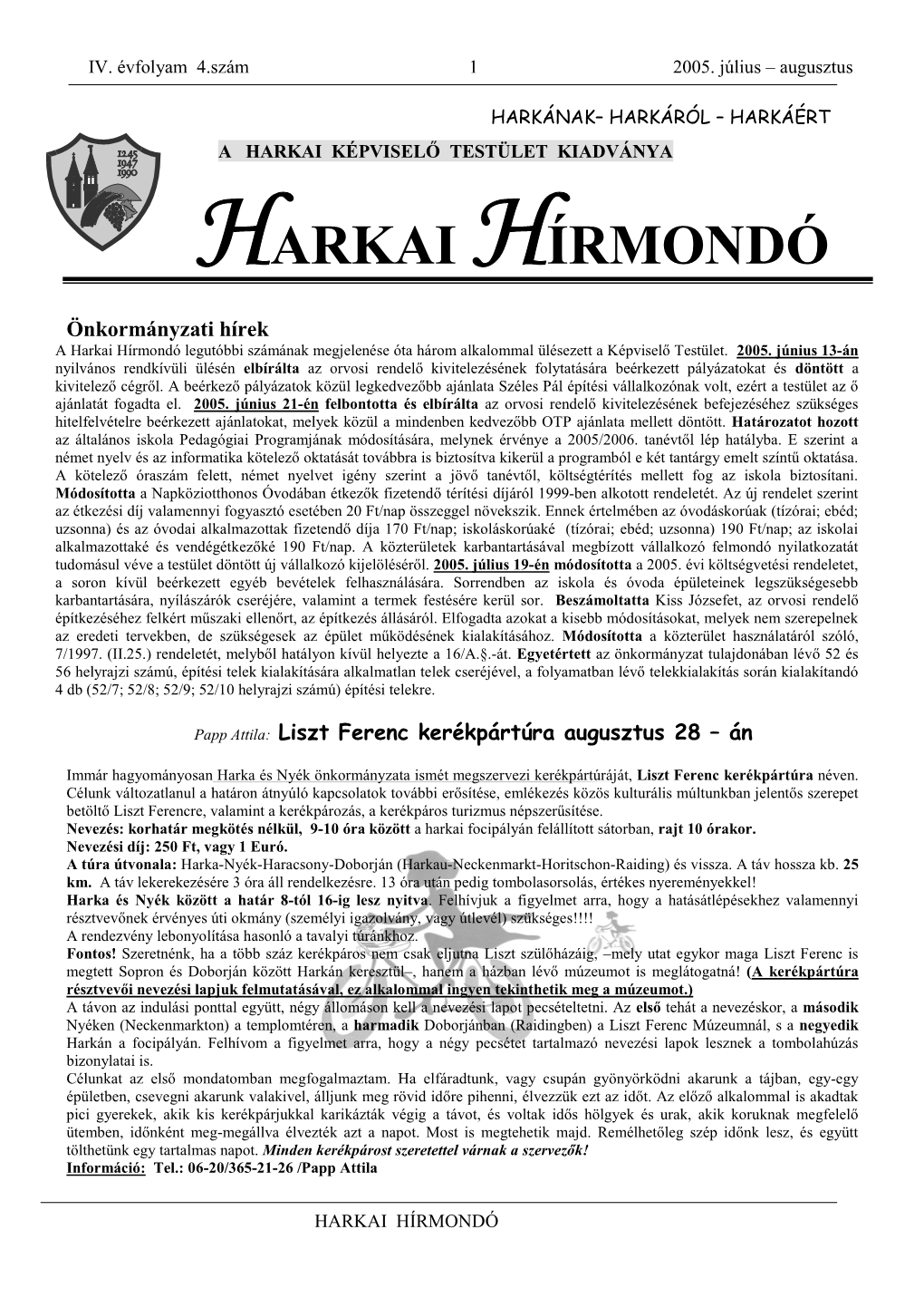 Harkai Hírmondó