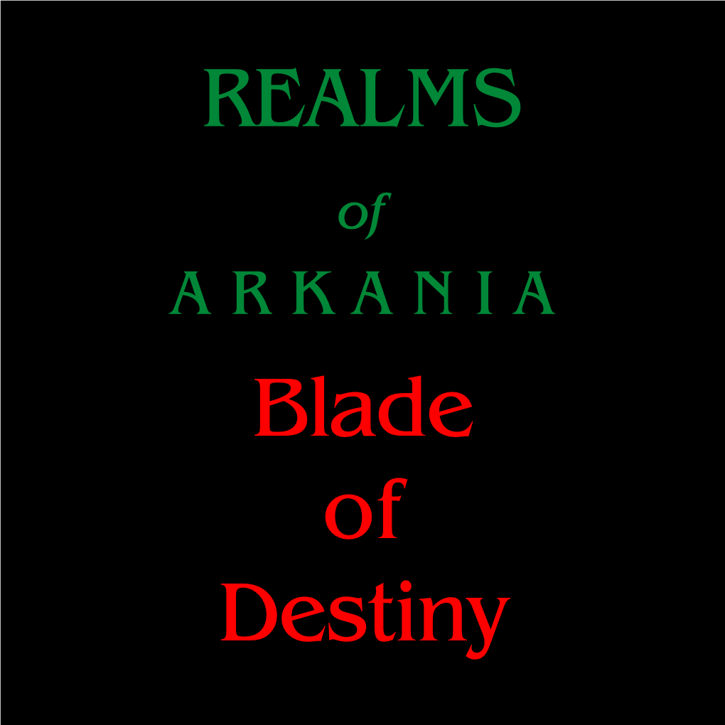 Blade of Destiny REALMS