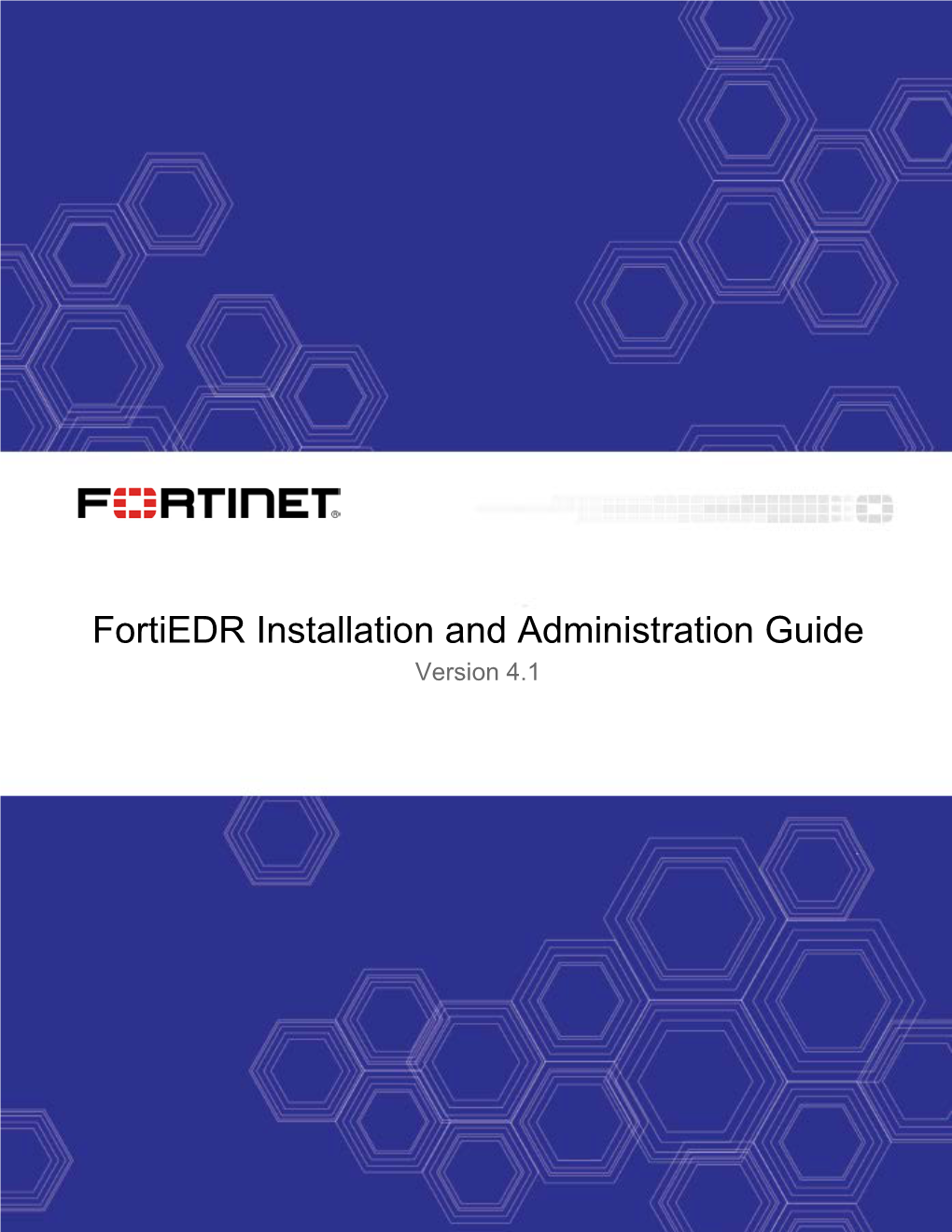 Fortiedr Installation and Administration Guide