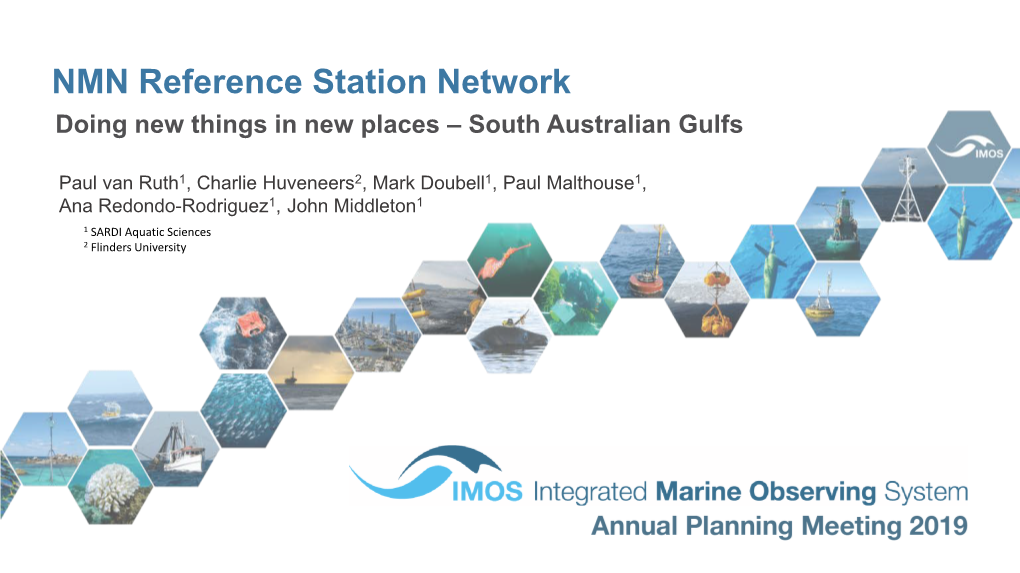 NMN Reference Station Network Doing New Things in New Places – South Australian Gulfs