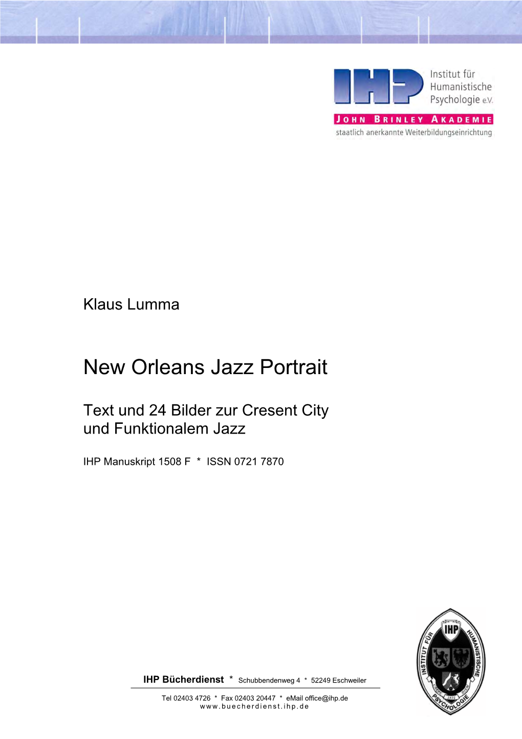 New Orleans Jazz Portrait