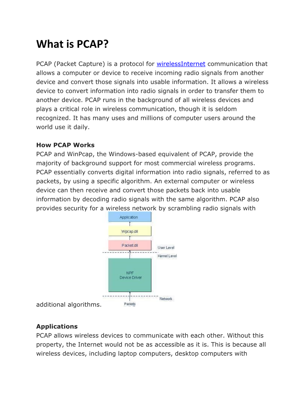 What Is PCAP?