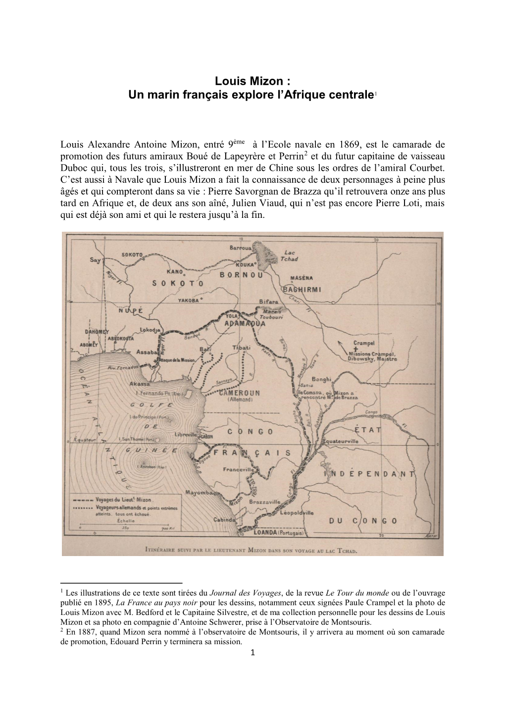 Louis Mizon : Un Marin Français Explore L’Afrique Centrale1