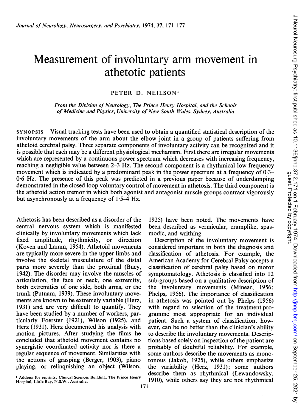 Athetotic Patients