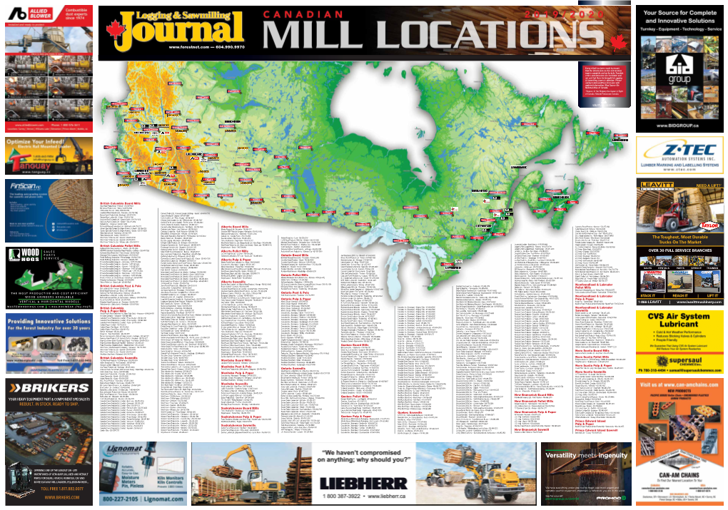 Mill Location Map Is Complete and Up-To-Date