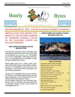 Bearly Bytes January, 2011